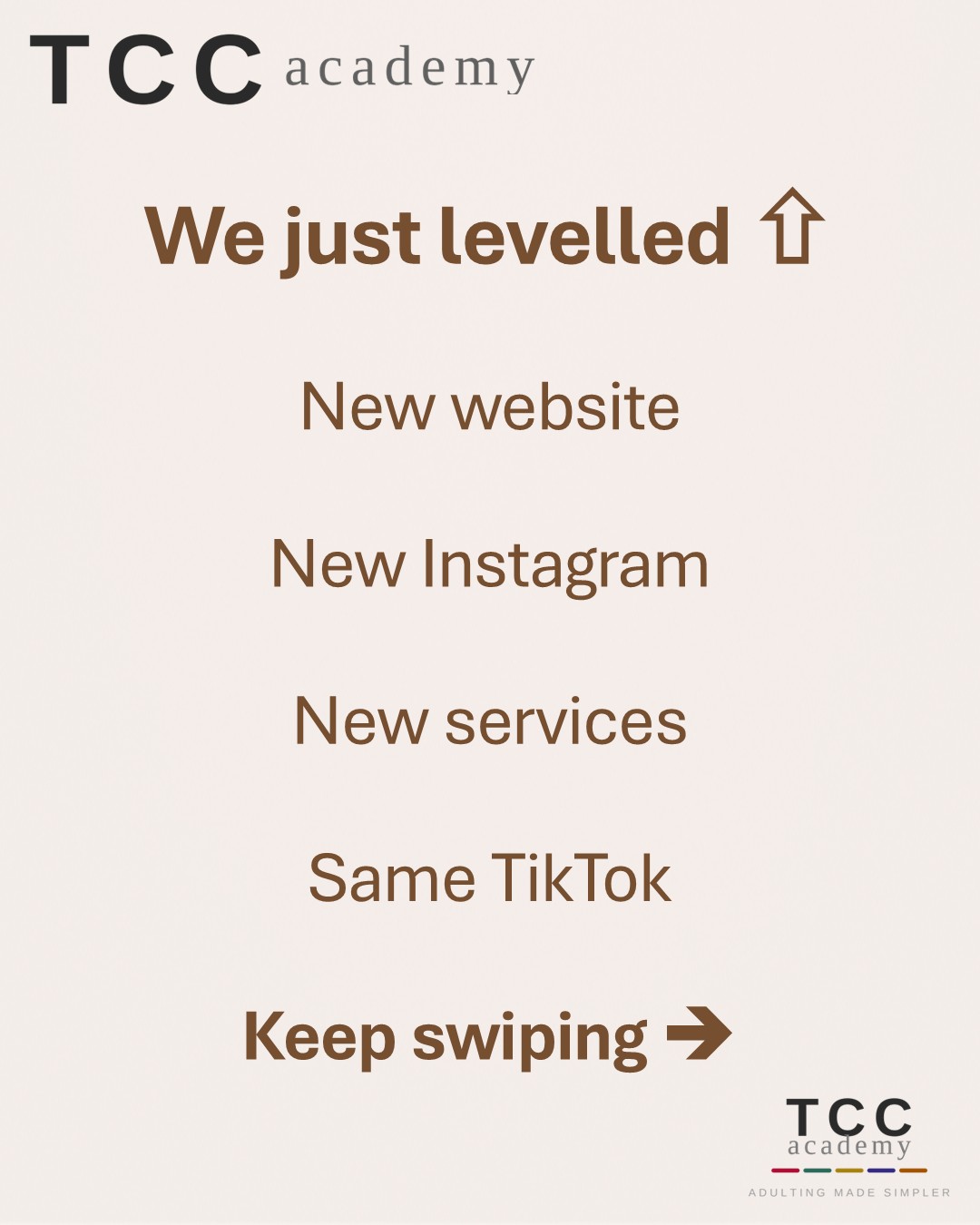 TCC Academy Just Levelled Up